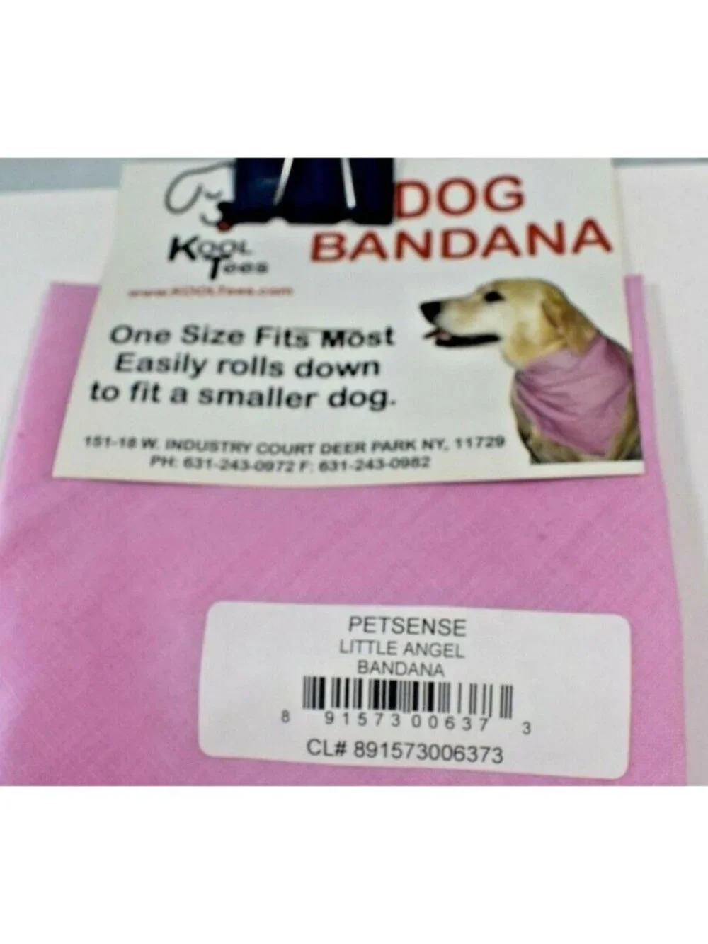 Kool Tees Small Dog Pink Little Angel Cotton Bandana